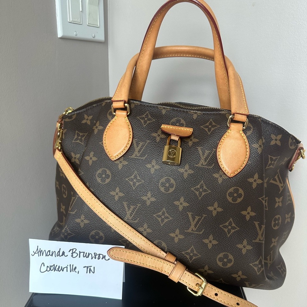 Louis Vuitton Rivoli Zipped Tote Monogram Canvas MM Brown